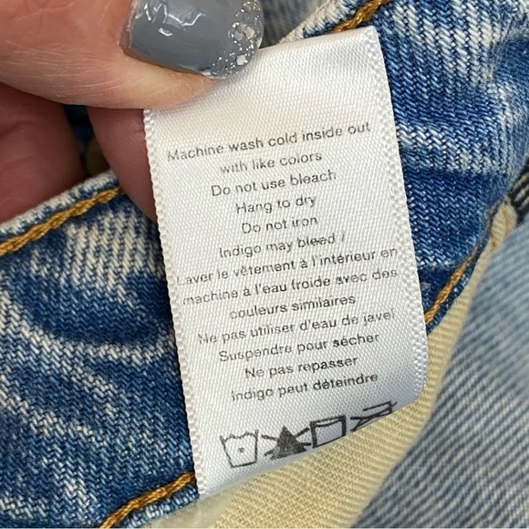 Rag & Bone Maya High Rise Ankle Slim Jean MISSING Button Size 25 - Picture 15 of 16